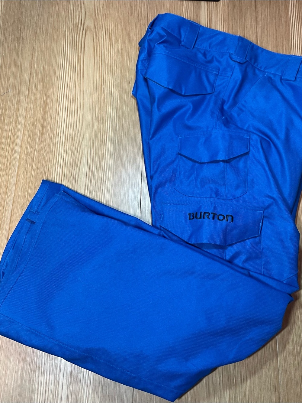 Burton DRYRIDE Cargo Snowboard Pants Mens Size Small Electric Blue Ski Winter